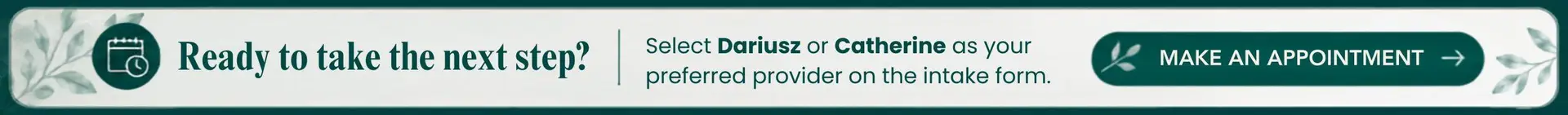 Catherine Myers and Dariusz Szanert, mental health providers offering therapy in Raleigh and Chapel Hill, NC